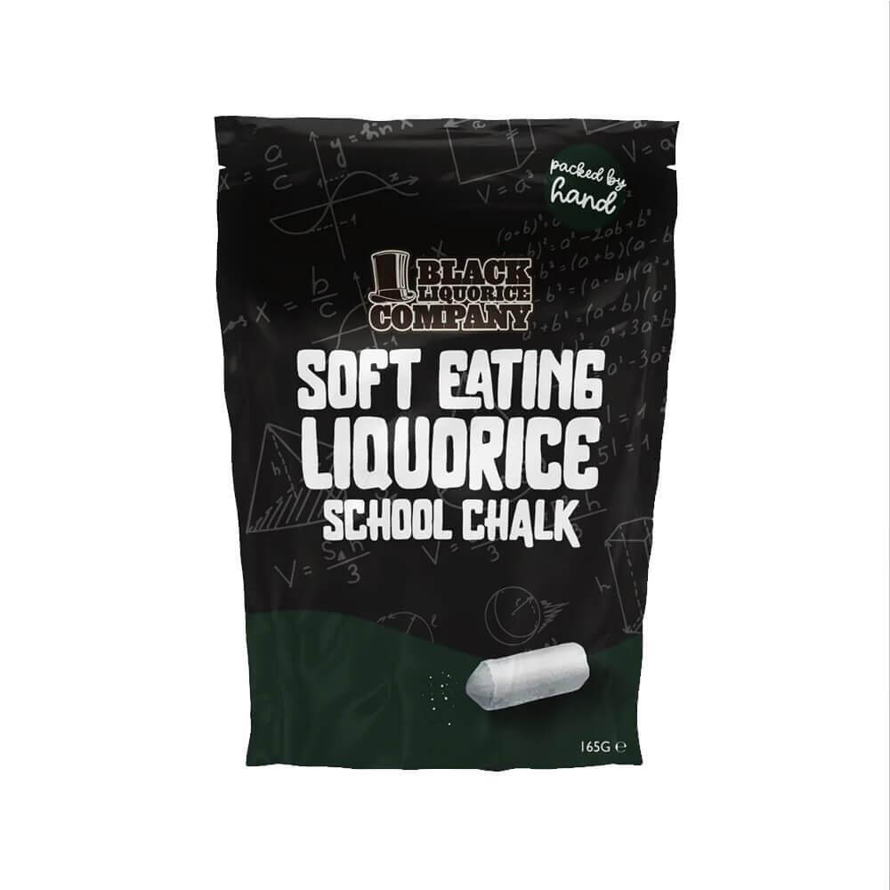 Black Liquorice Company Soft Eating Liquorice School Chalk 165g